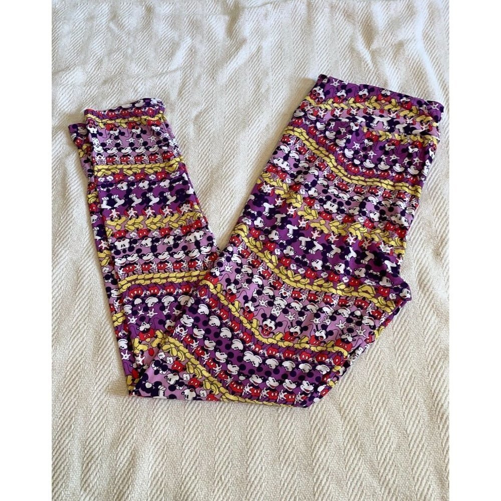 TC‎ LuLaRoe Leggings Disney J06 140